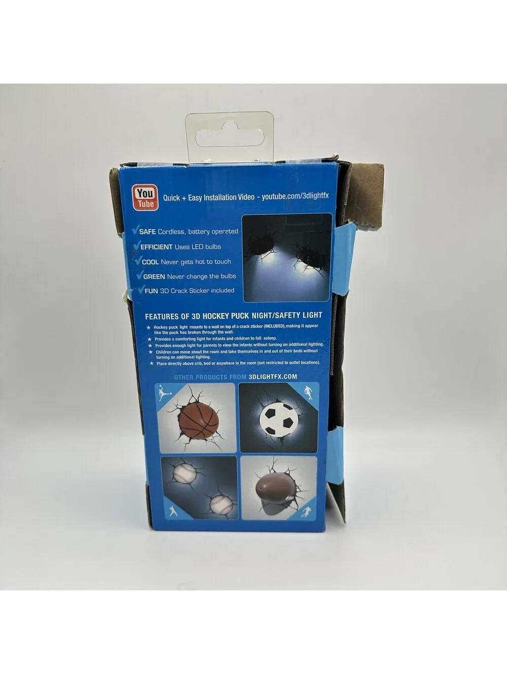 3D Light FX Sports Hockey Puck 3D Deco Light NEW Man Cave Bedroom Night Light